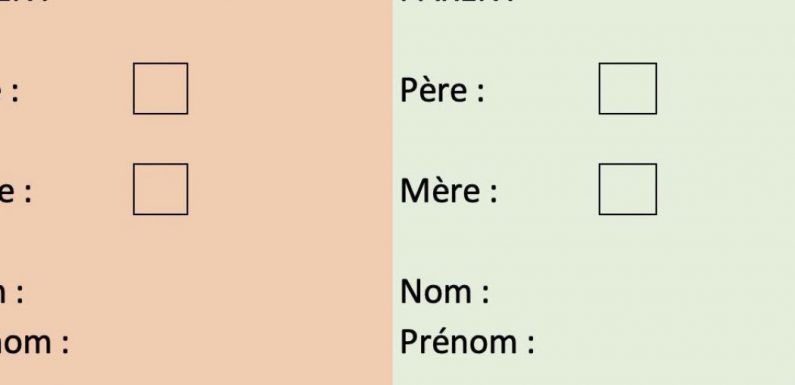 “Parent 1”, “parent 2” supprimé en 2e lecture ?