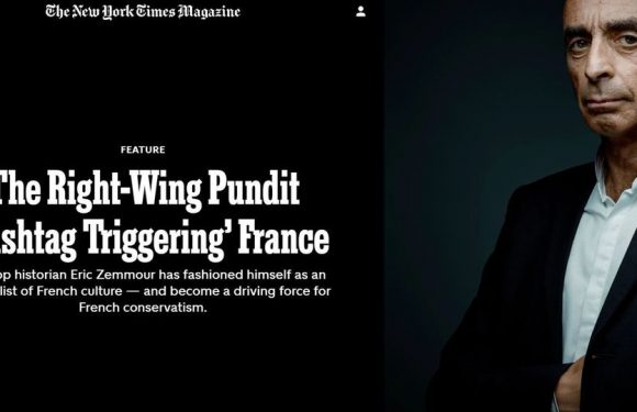 Le « New York Times » tire le portrait d’Éric Zemmour sur 20 pages (MàJ)