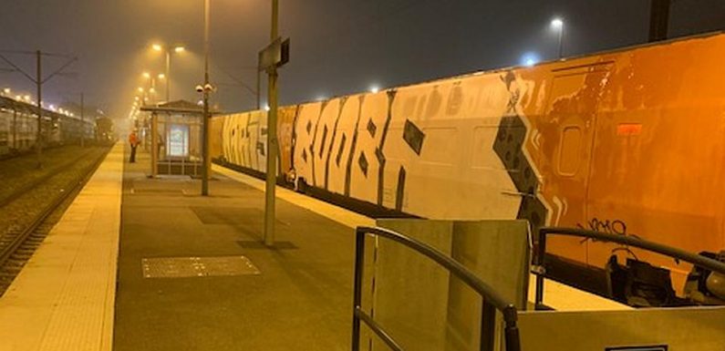 Saint-Malo (35) : Le TGV pour Paris annulé après avoir été tagué Kaaris vs. Booba sur 210m²