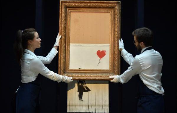 Le Bansky découpé a été présenté au public