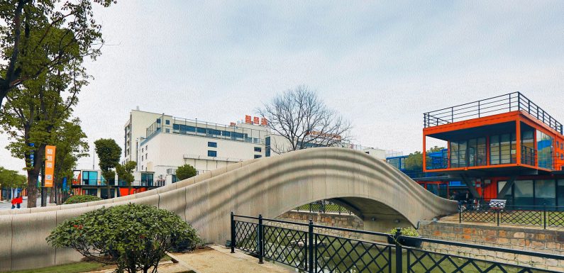 World’s longest 3D-printed concrete bridge opens in Shanghai