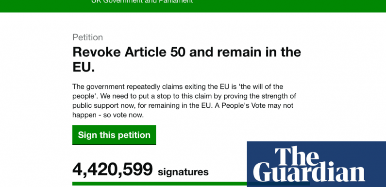 Woman behind Brexit petition to revoke article 50 receives death threats