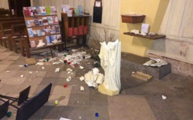 66 actes anti-chrétiens en janvier, mais les auteurs seraient rarement « cathophobes »…
