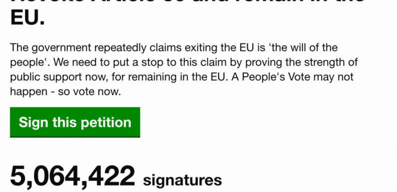 Pourquoi la pétition anti-Brexit est-elle bidon ?