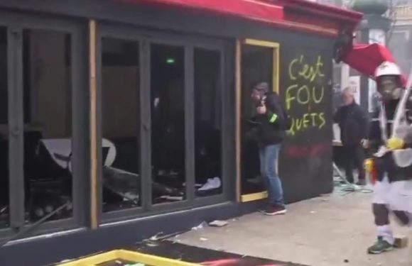Le Fouquet’s saccagé, Al-Jazeera perfumes caillassé : les premiers dégâts matériels à Paris (VIDEO)