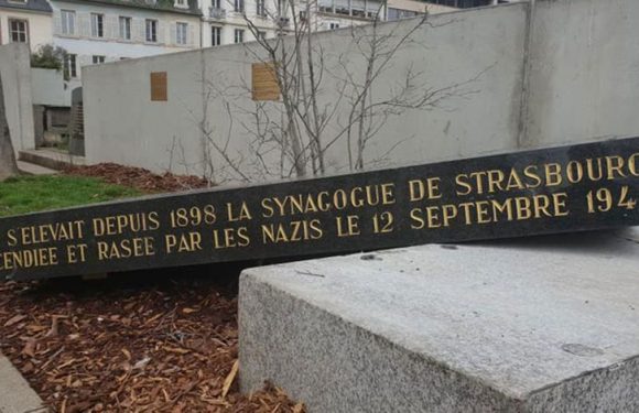 Antisémitisme : la stèle de l’ancienne synagogue de Strasbourg vandalisée