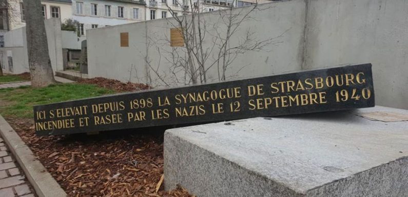 Antisémitisme : la stèle de l’ancienne synagogue de Strasbourg vandalisée