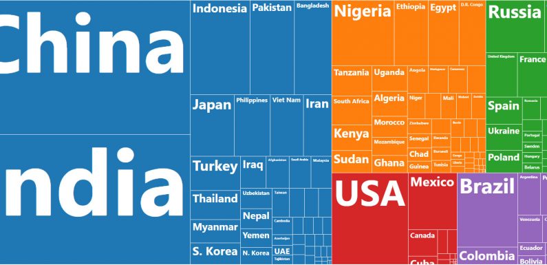 The World’s 7.5 Billion People, in One Chart