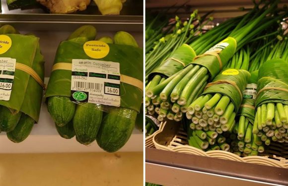 En Thaïlande, ce supermarché remplace les emballages plastiques par des feuilles de bananes