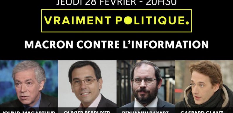 [Le Média] Débat “Macron contre l’information”, avec Olivier Berruyer, Benjamin Bayart, …