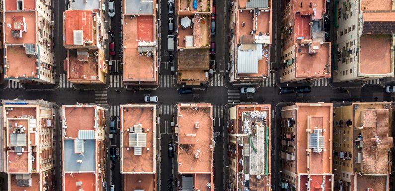 Drone photography captures Barcelona’s architectural symmetry from above