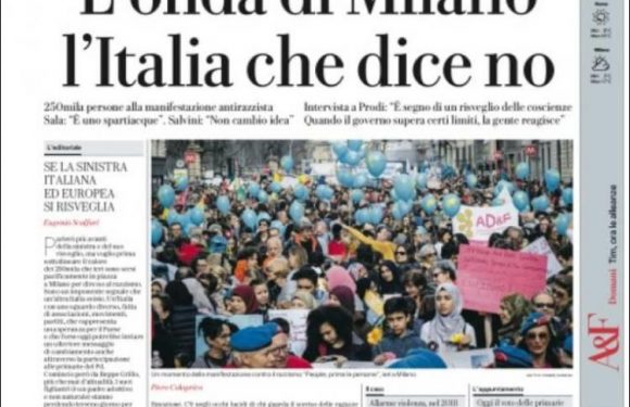 À Milan, le défilé de “l’Italie qui dit non” à la xénophobie