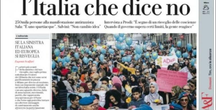 À Milan, le défilé de “l’Italie qui dit non” à la xénophobie