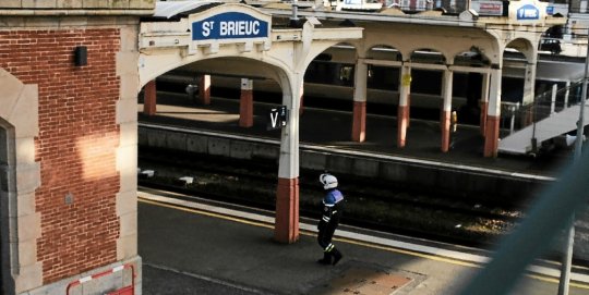 Saint-Brieuc (22) : Un forcené encagoulé et menaçant arrêté dans un TGV, la gare évacuée.