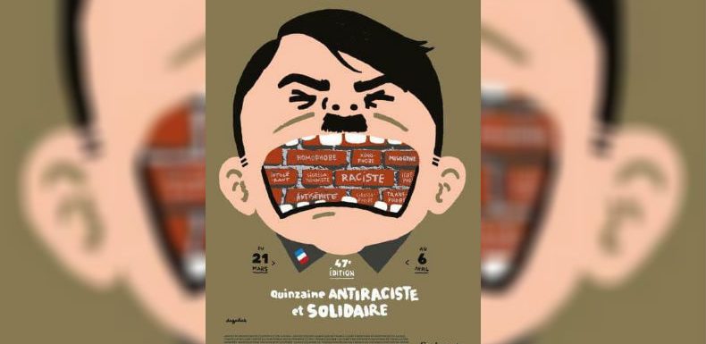 Affiche montrant Hitler avec un drapeau français : la ville de Saint-Denis et le dessinateur plaident « une erreur »