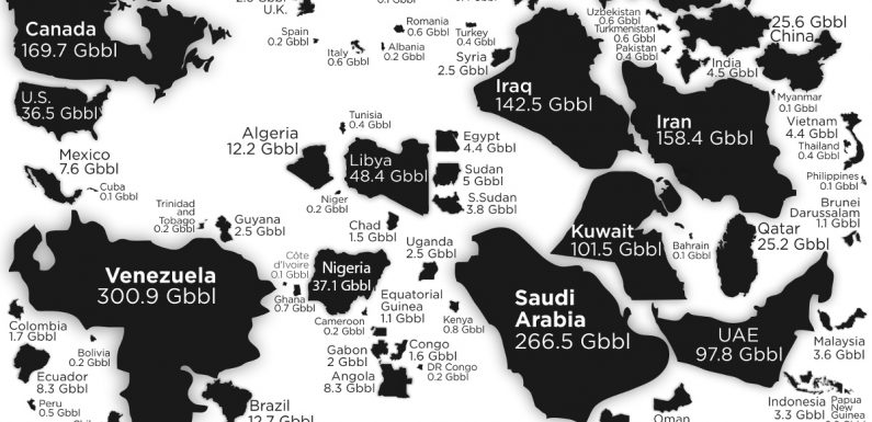 Map: The Countries With the Most Oil Reserves