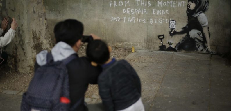 Londres: Une nouvelle œuvre est attribuée à Banksy