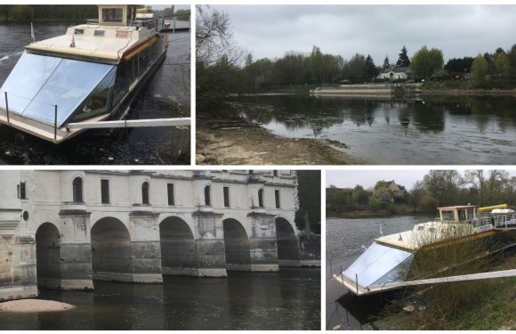 Touraine : un bateau-restaurant et ses 2000 litres de fioul en train de se fissurer sur le Cher près de Chenonceau
