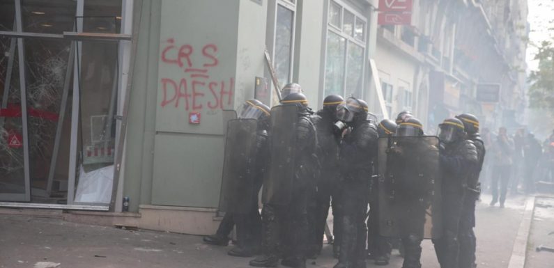 «CRS = Daesh» : la police dénonce un slogan «inadmissible»