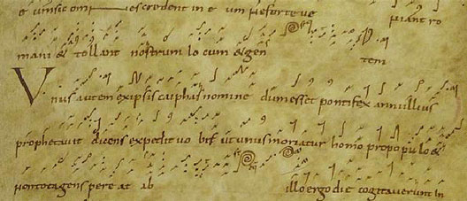 Guido d’Arezzo nous lègue sa notation musicale