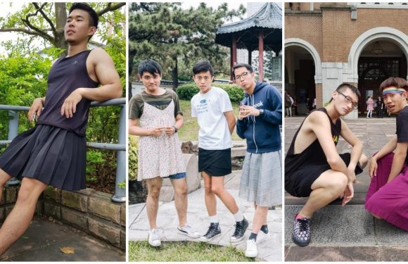 À Taïwan, des hommes défilent en jupes pour défendre le mariage homosexuel
