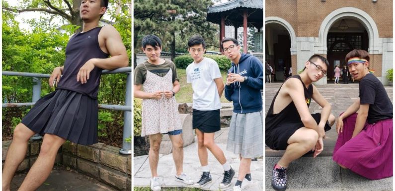 À Taïwan, des hommes défilent en jupes pour défendre le mariage homosexuel