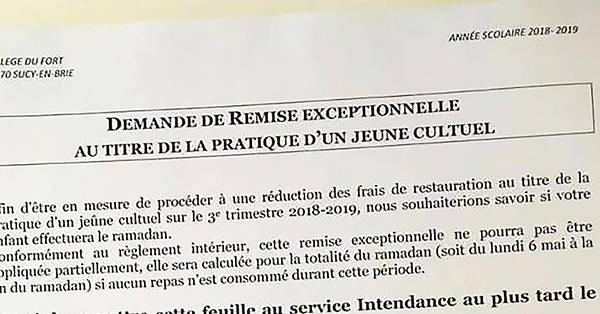 EXCLUSIF. Au collège public de Sucy-en-Brie, la laïcité grignotée