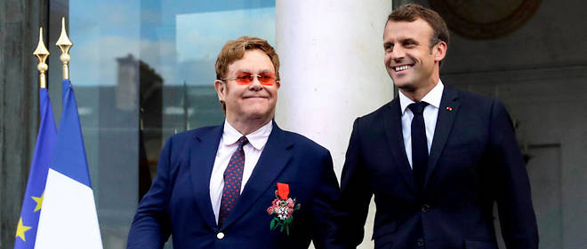 Main dans la main avec Elton John, Macron mobilise contre le sida