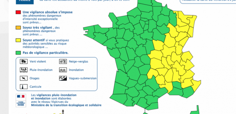 Alerte Orange levée dans 5 départements du Rhône-Alpes