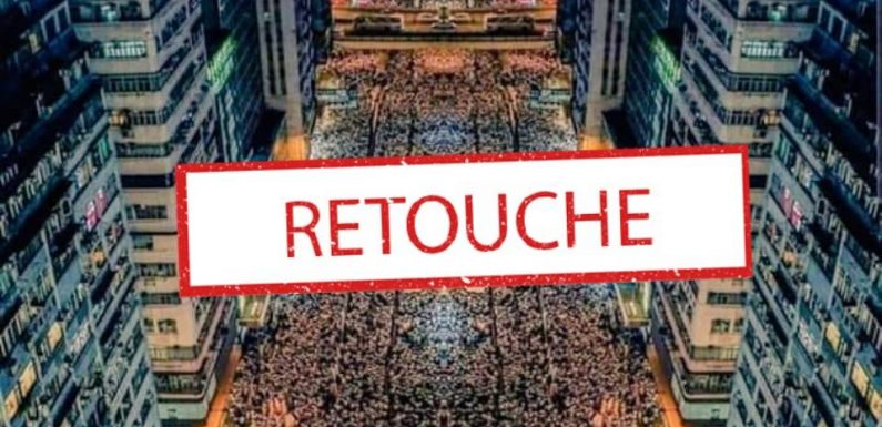 Attention à cette photo retouchée de la mobilisation à Hong Kong