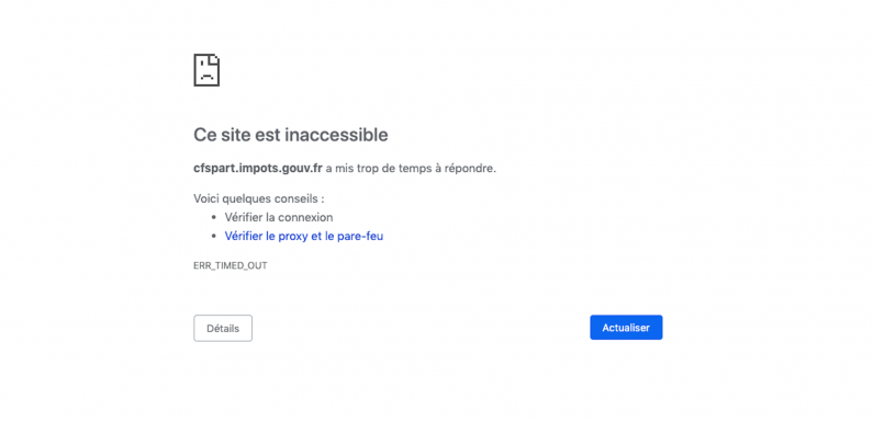 Le site des impôts a crashé cause de trop de connexions la veille de la date limite des déclarations