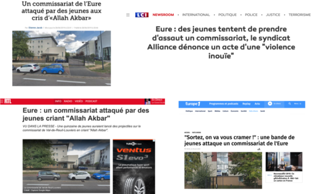 Attaque d’un commissariat dans l’Eure : le syndicat Alliance Police Nationale accuse le Maire de propos angéliques et scandaleux (MàJ)