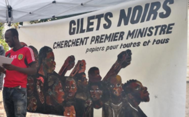 Paris : les Gilets Noirs à nouveau rassemblés, « La peur a changé de camp »