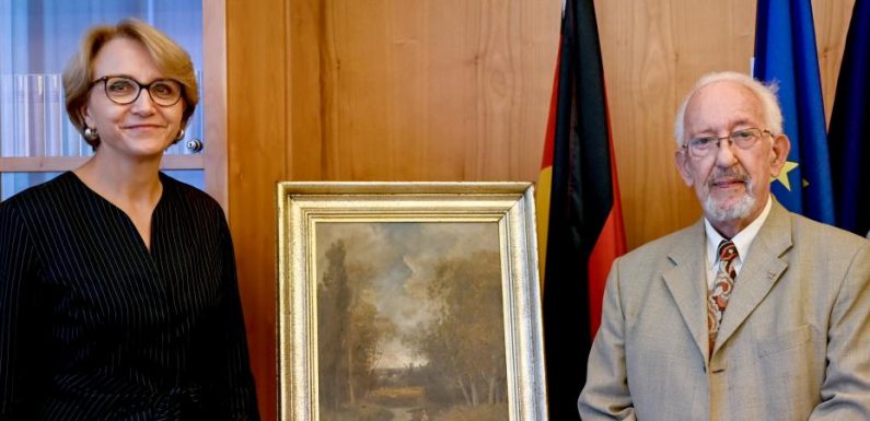 Un Allemand rend à la France un tableau spolié par son père en 1944