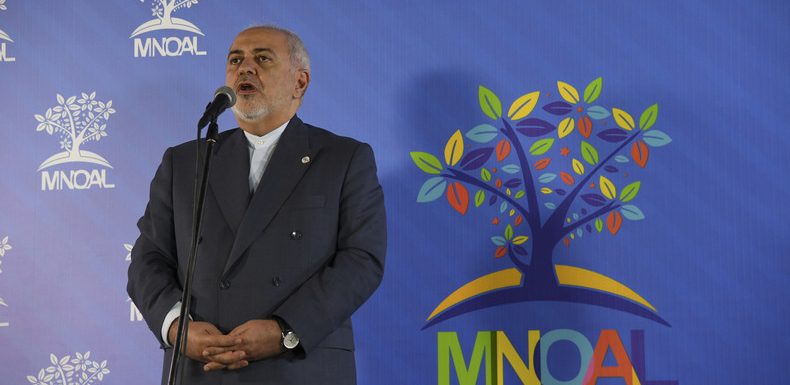 A Caracas, Javad Zarif dénonce l’«unilatéralisme» et le «terrorisme économique» des Etats-Unis