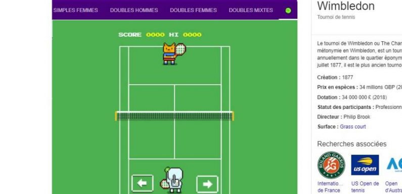 Wimbledon: Google a caché un mini-jeu de tennis dans son moteur de recherche