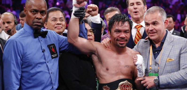 Boxe: A 40 ans, l’inusable Pacquiao bat Thurman et prend la ceinture WBA des welters