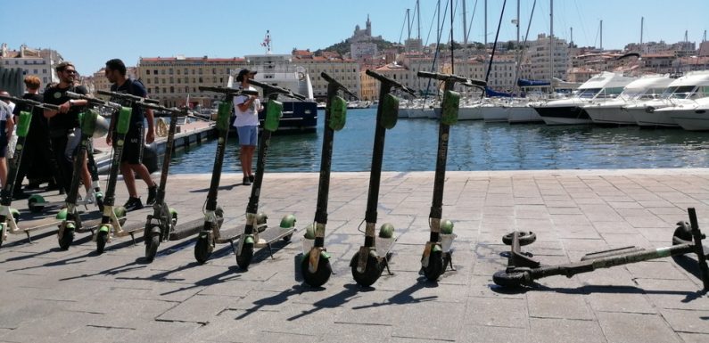 VIDEO. Marseille: Les opérateurs de trottinettes électriques s’organisent face aux lancés dans la mer