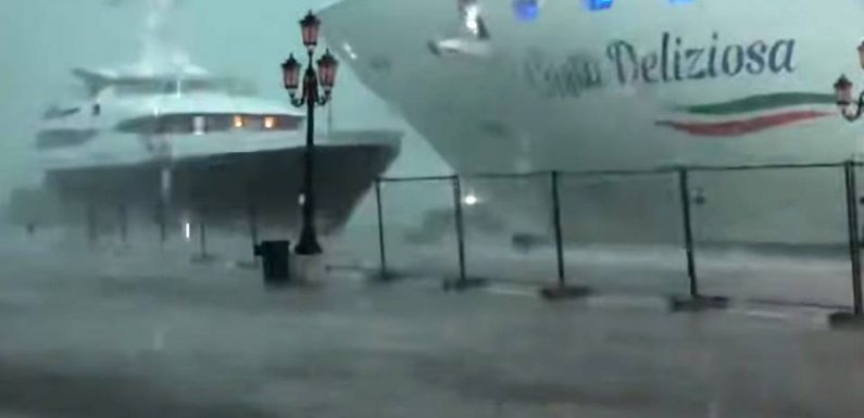 VIDEO. Venise: Nouvel accident évité de justesse avec un bateau de croisière géant
