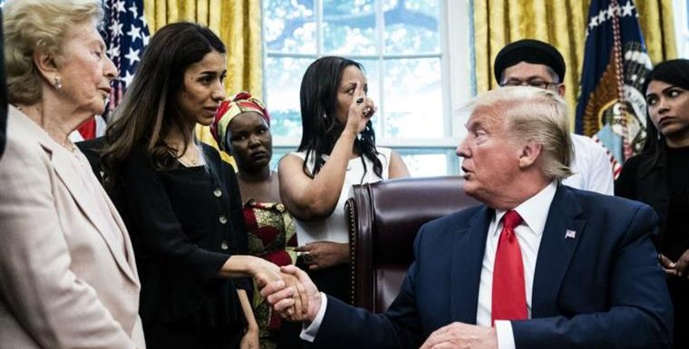 « Pour quelle raison vous ont-ils donné le prix Nobel ? » demande Trump à Nadia Murad