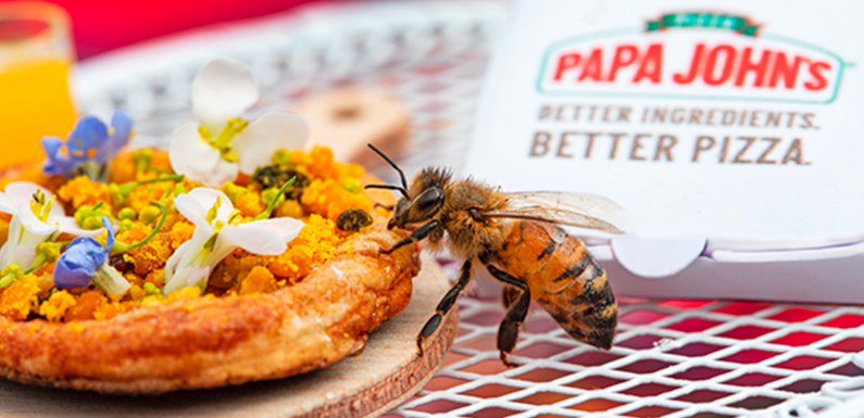 Cette chaîne de pizzerias conçoit des mini-pizzas au pollen pour les abeilles