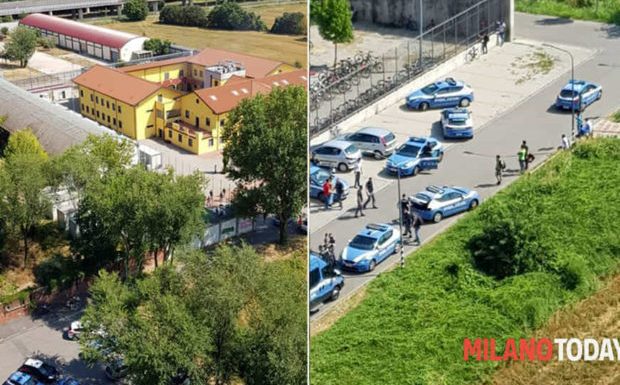 Milan (It.) : Incendie et révolte dans un centre d’accueil pour migrants, pompiers et policiers encerclés et agressés