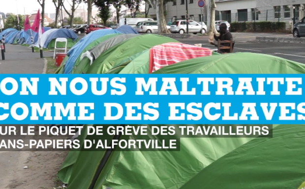 Alfortville (94) : « on nous maltraite comme des esclaves » dénoncent les travailleurs sans-papiers de Chronopost