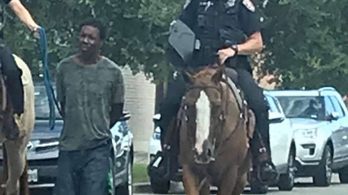 Au Texas, des policiers tirant un homme noir par une corde accusés de racisme