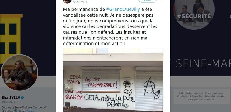 «Les GJ triompheront !», symbole anarchiste : une nouvelle permanence LREM vandalisée