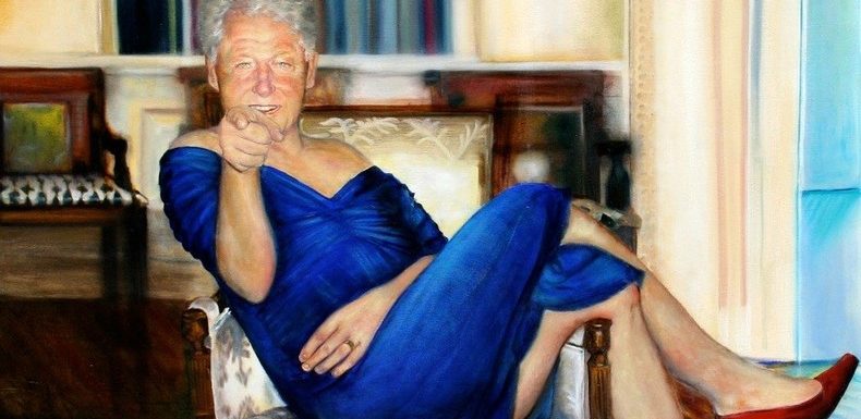 Un tableau de Bill Clinton vêtu d’une robe et de talons a-t-il été retrouvé chez Jeffrey Epstein ?