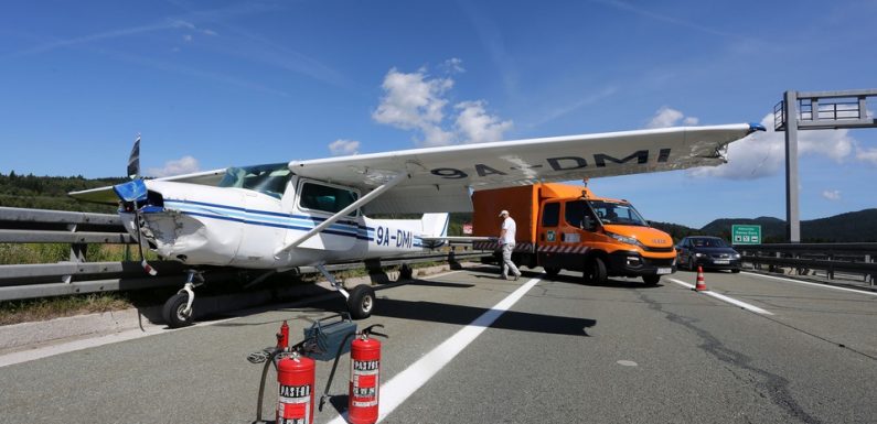 Croatie: Un petit avion atterrit en urgence sur une autoroute