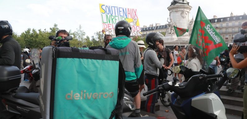 Deliveroo: Des livreurs manifestent contre la nouvelle grille tarifaire