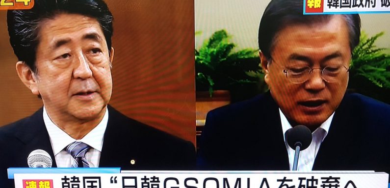 Asie de l’Est: Séoul rompt un accord de partage de renseignements militaires avec Tokyo