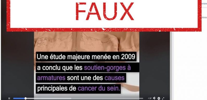 Le soutien-gorge à armatures « une des causes » du cancer du sein? Il n’existe aucune preuve